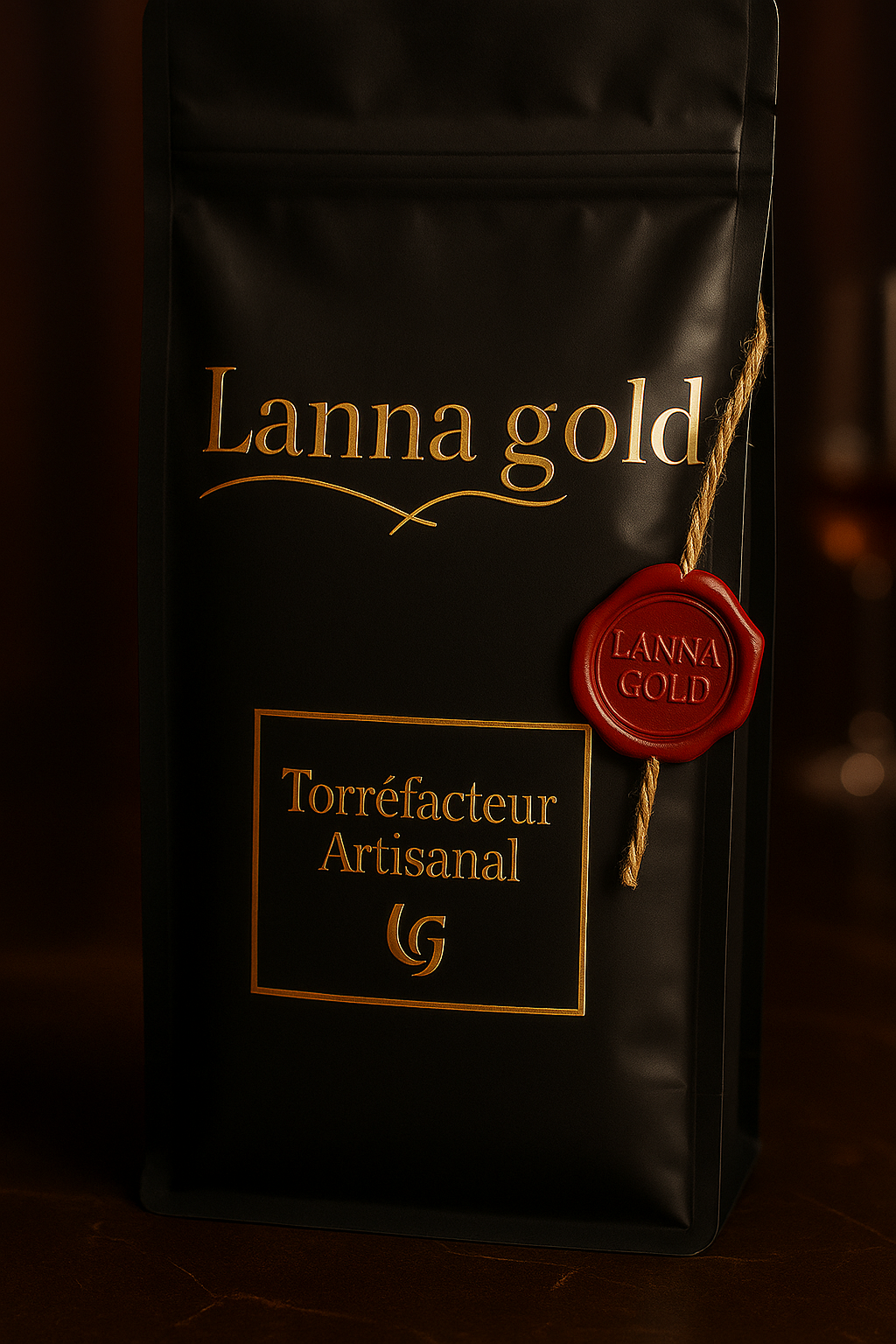 Café haut de gamme 100% Arabica en *Grains* Poids net : 250g