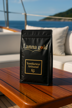 Café haut de gamme 100% Arabica en *Grains* Poids net : 250g